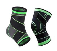 SGERUFZ 2 Tobillera Ajustable para Fascitis Plantar y Tendón de Aquiles - Estabilización y Protección - Vendaje Ortopédico Transpirable para Ambos Pies