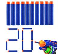 SGERUFZ 20 Dardos de Espuma compatibles con Pistolas Nerf Elite, Refill Darts para Blasters de la Serie N-Strike, Accesorios para Blaster Nerf (Regalo de Fiesta para Niños)
