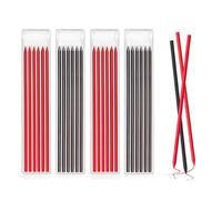 SGERUFZ 24 Pcs Minas de Lápiz de Carpintería 2.8 mm Repuesto de Minas de Lápiz de Construcción Mecánica Agujero Profundo Sólido Recambios de Lápiz de Marcado de Carpintero