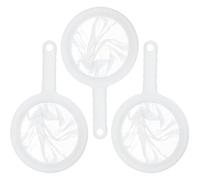 SGERUFZ 3 Pcs coladores finos con mango largo y prensa de filtro colador de malla fina de plástico para cocina y hogar 100/200/400 Malla