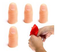 SGERUFZ 4 Piezas Dedos Mágicos, Trucos de Magia con Dedos, Accesorios de Magia Realistas para Fiestas y Espectáculos