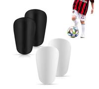 SGERUFZ 4pcs Mini Football Shin Pads, 3.15x1.97 Inch Extra Mini Shin Guards Soccer Miniature Shin Pads Tiny Protective Shin Guards for Men Women Boys Girls Graffitiable DIY