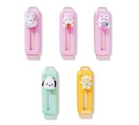 SGERUFZ 5 PCS Kids Mini Eraser, Kids Birthday Party Favours, Push-Pull Eraser, Kids Birthday Party Favours