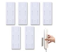 SGERUFZ 6 Auto Adhesivo Fijador Power Strip Soporte para Regleta De Enchufes Montado En la Pared Sin Orificios Se Puede Utilizar En Cajas De PañUelos Enrutadores InaláMbricos Enchufe De Pared Fijo