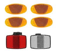 SGERUFZ 6 Pcs Bicicleta Reflectante de Advertencia Guía para Reflector Reflectores de Radios Delanteros y Traseros Mountain Bike Kids Bike