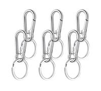 SGERUFZ 6 Piezas Llavero Metales Mosquetón Llavero Mosquetones Pequeños pour Les clés, Les sacs à Dos et Les breloques