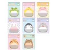 SGERUFZ 8 Piezas Notas Adhesivas con Animales Divertidos, 160 Hojas, Graciosas para Niños, Bloc de Notas para Niñas, Suministros Escolares Kawaii, Notas Autoadhesivas, Estudiantes Hogar Oficina