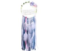 SGERUFZ Atrapasueños Unicornio Hecho a Mano Accesorios para Dormitorio Infantil Decoración de Pared con Flores Regalo de Cumpleaños (Grande) (Multicolor)