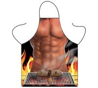 SGERUFZ Delantal de Parrilla para Hombres, Maestro Parrillero, con Diseño Temático, Sexy, Fiesta de Barbacoa, Regalo de, Adultos, Graciosos, Barbacoa