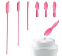 SGERUFZ Espátula cosmética de silicona de 3 piezas Espátula de maquillaje reutilizable Cuchara cosmética Espátula de silicona (3 tamaños) para botella estrecha, mermelada, loción de belleza, crema