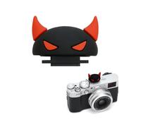 SGERUFZ Tapa Protectora, Cubierta Flash Silicone para DSLR, Hot Shoe Cover Compatible con SLR sin Espejo, Diseño Creativo con Forma Dibujos Animados (Forma Pequeña Diablo)