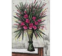 SGFGAD FHYWQ Bernard Buffet Póster Impresiones en color《Ramo de adelfa》Arte abstracto de pared Cuadro de Bernard Buffet Cuadro en lienzo para decoración del hogar 50x70cm Sin marco