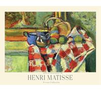 SGFGAD FHYWQ Cartel de Henri Matisse Naturaleza muerta Pintura abstracta en lienzo《mantel a cuadros》De Henri Matisse Colección de Grabados para Decoración del Hogar 50x40cm Sin enmarcar