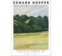 SGFGAD FHYWQ Edward Hopper Póster Impresiones en Color Imagen de Arte de Pared Vintage《Masa de Árboles en Eastham》Edward Hopper Pintura en Lienzo Para Decoración De Salón 40x60cm Sin Marco