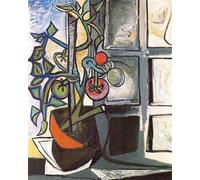 SGFGAD FHYWQ Pablo Picasso Póster Impresiones en color《Bodegón Tomates Maceta》Arte abstracto de pared Cuadro de Pablo Picasso Pintura en lienzo para decoración del hogar 40x50cm Sin marco