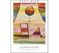 SGFGAD FHYWQ Paul Klee Paisaje Póster Impresiones en Color Arte de Pared Abstracto Imagen《Globos calientes》Paul Klee Pintura en Lienzo Para Decoración de Salón 40x60cm Sin Marco