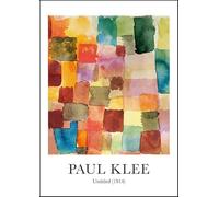 SGFGAD FHYWQ Paul Klee Poster Colorful Scenery Prints Abstract Wall Art Picture《Sin título 1914》Paul Klee Lienzo Pintura Para Decoración De Salón 50x70cm Sin Enmarcar