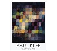 SGFGAD FHYWQ Paul Klee Póster Cuadrados de color Impresiones Cuadro abstracto de arte de pared 《Old Sound 1925》 Paul Klee Pintura en lienzo para decoración de salón 50x70cm sin marco