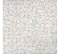 SGFGAD FHYWQ Póster abstracto de Damien Hirst Cuadro de pared de pared 《Composición de puntos》por Damien Hirst Prints Vision Pintura de lienzo en color para decoración del hogar 50x50cm sin enmarcar