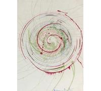 SGFGAD FHYWQ Póster abstracto de Damien Hirst Imagen de Arte Mural《Red Green Spin》por Damien Hirst Prints Vision Color Lienzo Pintura para Decoración del Hogar 40x55cm Sin enmarcar