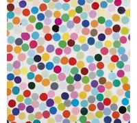 SGFGAD FHYWQ Póster abstracto de Damien Hirst Imagen de pared de pared 《Dot Composition》 por Damien Hirst Prints Vision Color Lienzo Pintura para Decoración del Hogar 40x40cm Sin enmarcar