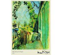 SGFGAD FHYWQ Póster abstracto de Henri Matisse Arte mural de pared 《The Terrace St Tropez》de Henri Matisse Grabados de lienzo paisajístico para decoración del hogar 30x50cm sin enmarcar