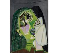 SGFGAD FHYWQ Póster abstracto de Pablo Picasso Cuadro de pared de pared 《Weeping Woma》de Pablo Picasso Retratos de personas Pintura en lienzo para decoración del hogar 40x50cm sin enmarcar