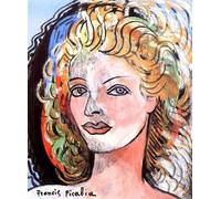 SGFGAD FHYWQ Póster de Francis Picabia Cuadro abstracto de pared en color《Una rubia》por Francis Picabia Figuras de pintura en lienzo para decoración del hogar 50x60cm sin enmarcar