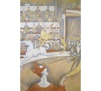 SGFGAD FHYWQ Póster de Georges Seurat Cuadro de pared vintage《El circo》de Georges Seurat Grabados de escenas de personajes Pintura en lienzo para decoración del hogar 40x60cm sin enmarcar