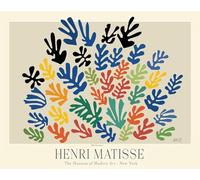 SGFGAD FHYWQ Póster de Henri Matisse Recortados a color Pintura abstracta en lienzo《Bouquet》De Henri Matisse Colección de Grabados para Decoración del Hogar 50x40cm Sin enmarcar