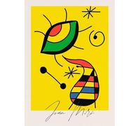 SGFGAD FHYWQ Póster de Joan Miro Figura en color Pintura abstracta en lienzo《 Constellatio》De Joan Miro Colección de Arte Mural para Decoración del Hogar 50x70cm Sin enmarcar