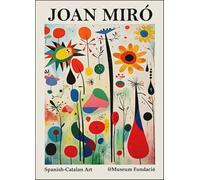 SGFGAD FHYWQ Póster de Joan Miró, paisajes a color, pintura abstracta en lienzo《 Garden Flowers》De Joan Miro Wall Art Colecciona grabados para decoración del hogar 50x70cm sin enmarcar
