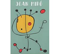 SGFGAD FHYWQ Póster de Joan Miro Pintura de lienzo abstracto a colores《 Patrón de figura》De Joan Miro Colección de Grabados para Decoración del Hogar 50x70cm sin enmarcar