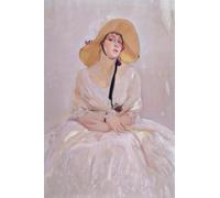 SGFGAD FHYWQ Póster de Joaquín Sorolla Pintura vintage en lienzo《 Raquel Mellor Retrato》De Joaquín Sorolla Wall Art Collect Impresiones para Decoración del Hogar 40x60cm Sin enmarcar
