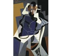 SGFGAD FHYWQ Póster de Juan Gris Regalos navideños Figura abstracta de pintura en lienzo 《Mujer sentada》De Juan Gris Wall Art Collect grabados para decoración del hogar 50x80cm sin enmarcar