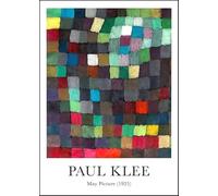 SGFGAD FHYWQ Póster de Paul Klee y impresiones modernas Cuadro abstracto de arte de pared《Cuadrados coloridos》Pintura en lienzo de Paul Klee para decoración de salón 50x70cm sin marco