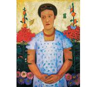 SGFGAD FHYWQ Póster de Paula Modersohn-Becker Arte de pared vintage《Lee Hoetger en el jardín》por Paula Modersohn-Becker Grabados Lienzos para la decoración del hogar 40x55cm sin enmarcar