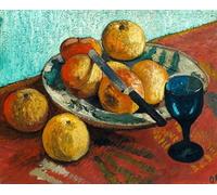 SGFGAD FHYWQ Póster de Paula Modersohn-Becker Arte de pared vintage《Manzanas y vidrio verde》por Paula Modersohn-Becker Grabados en color Lienzo para decoración del hogar 40x50cm Sin marco