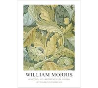SGFGAD FHYWQ Póster de William Morris Plantas Verdes Grabados《 Acanthus》Cuadro de pared moderno de William Morris Pintura de lienzo para decoración del hogar 50x60cm sin enmarcar