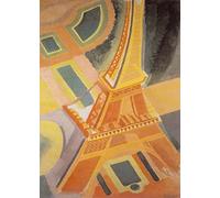 SGFGAD FHYWQ Robert Delaunay Póster de Paisaje Impresiones en Color Arte de Pared Abstracto Imagen 《Torre Eiffel 》Robert Delaunay Pintura en Lienzo Para Decoración De Salón 60x90cm Sin Marco