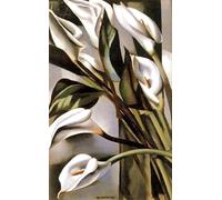 SGFGAD FHYWQ Tamara De Lempicka Póster Color Flores Impresiones Abstracto Arte De Pared Imagen《Arums》Tamara De Lempicka Pintura en Lienzo Para Decoración Del Hogar 50x70cm Sin Marco