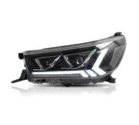 SGHFUVE Automóvil Faros 2x Conjunto De Faros Coche LED Señales Giro Dinámicas Lámpara Cabeza Plug And Play DRL Para Toyota Vigo Para Hilux 2016 2017 2018 2019 2020-Up(LED)