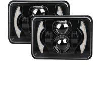 SGHFUVE Automóvil Faros 4x6 80W Pulgadas LED H4 Faros Proyector Luz Trabajo Haz Alto Bajo Para H4651 H4652 H4656 H4666 Camión Offraod Para Feightliner Fld 120 112(2 piezas)