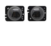 SGHFUVE Automóvil Faros Conjunto De Luz LED Intermitente Delantera Con Lente Humo Halo Blanco Para Automóvil Para Jeep Para Wrangler JK 2007-2017(Fender Light Halo)