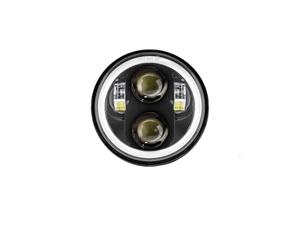 SGHFUVE Faros Delanteros Moto Faro Led Universal 5, 3/4 | Pulgadas Y 5,75 Pulgadas Para Coche Y Motocicleta, Faro Delantero H4 Phare Farol Para Moto