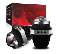 SGHFUVE Luces Antiniebla Faro Antiniebla LED Universal De 2 Pulgadas Para Coche Compatible Con Faros Delanteros Proyector Luces Altas Y Bajas 6000 K Bi-LED Para Conducción