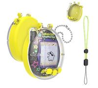 SGHLDE Funda transparente para Tamagotchi Connection V3 con cadena y cordón, cuerpo y protector de pantalla para accesorios Tamagotchi, caja de exhibición dura de doble color, ideal para aficionados y