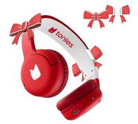 SGHLDE Paquete de 2 lazos rojos para Toniebox 2 auriculares, decoración de bricolaje, bonitos lazos de silicona 3D para Tonies Toniebox 2 auriculares Bluetooth, accesorios adecuados para regalo de