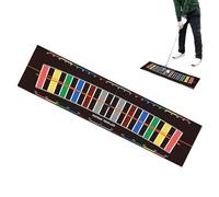 Sghtil Alfombrillas de golf para práctica en interiores, simulador de golf en casa, ayuda de entrenamiento con simulador de arco de alineación para practicar hombres, papá, recreación en patio al aire