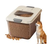 Sghtil Almacenamiento de comida para mascotas - Almacenamiento de golosinas para mascotas, recipiente de comida apilable con vaso medidor para cocina, camping y exterior